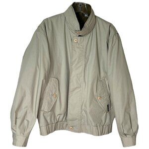 Vintage Beige Members Only Classic Bomber Jacket Men's Size 40‎